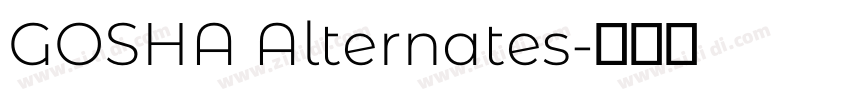 GOSHA Alternates字体转换